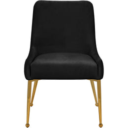 Meridian Ace Black Velvet Dining Chair