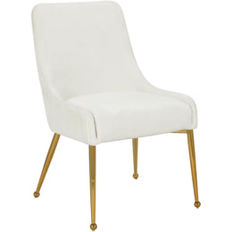 Meridian Ace Cream Velvet Dining Chair