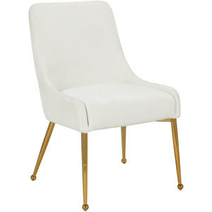Meridian Ace Cream Velvet Dining Chair