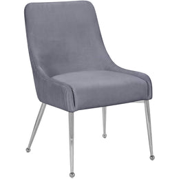 Meridian Ace Grey Velvet Dining Chair