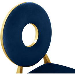 Meridian Carousel Navy Velvet Dining Chair