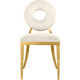 Meridian Carousel White Vegan Leather Dining Chair
