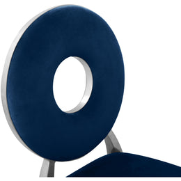 Meridian Carousel Navy Velvet Dining Chair