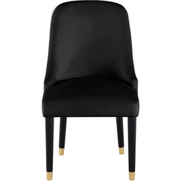 Meridian Omni Black Velvet Dining Chair