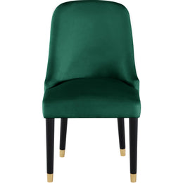 Meridian Omni Green Velvet Dining Chair