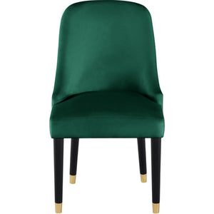 Meridian Omni Green Velvet Dining Chair