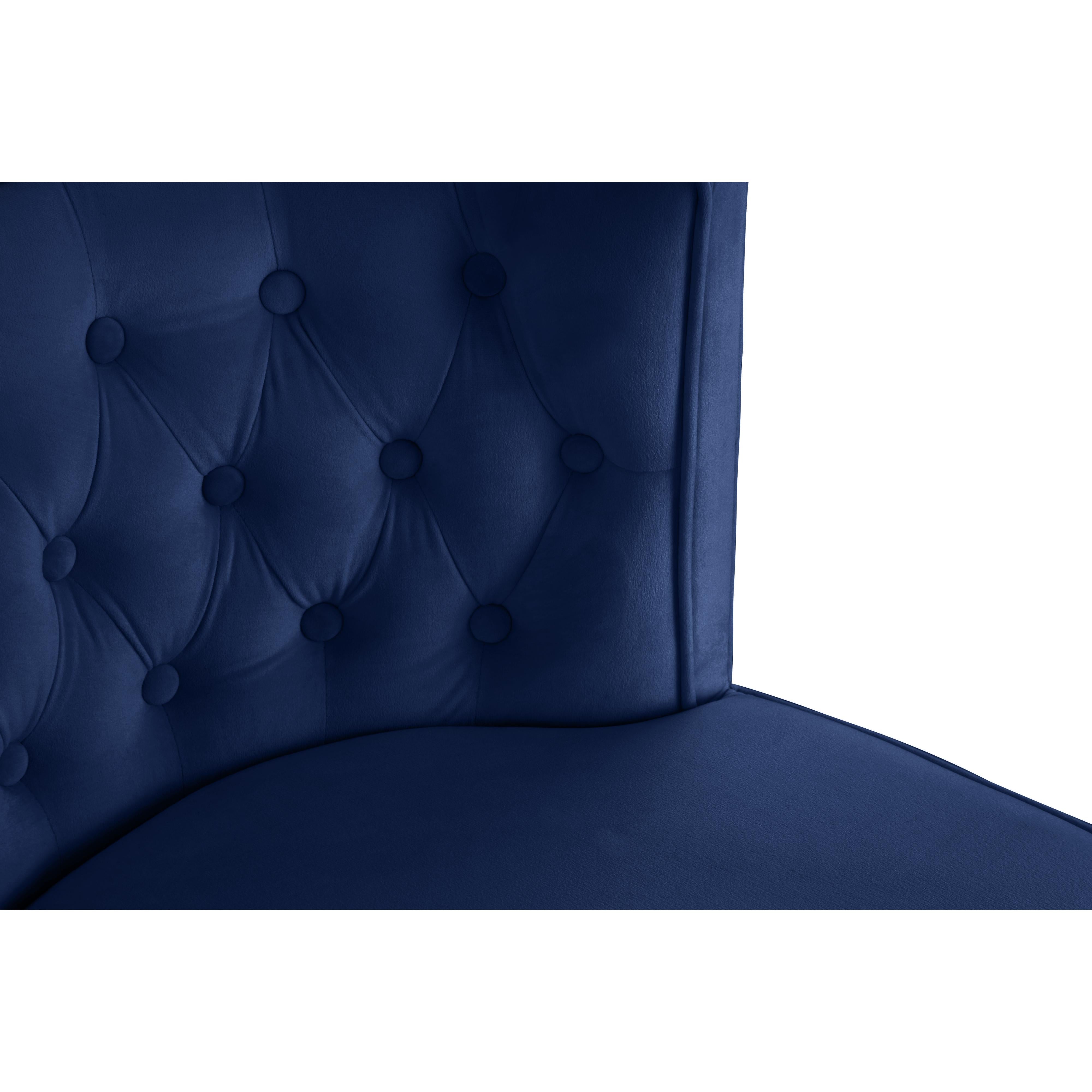 Meridian Perry Navy Velvet Dining Chair