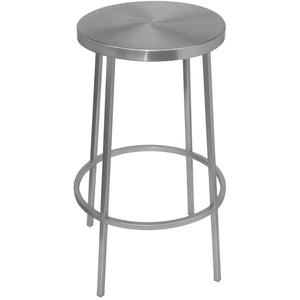 Meridian Tyson Silver Iron Counter Stool