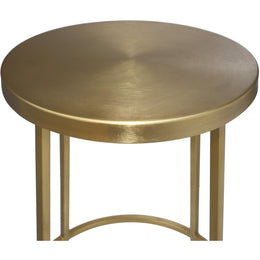 Meridian Tyson Gold Iron Bar Stool