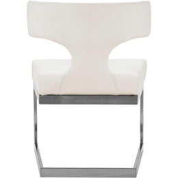 Meridian Alexandra White Vegan Leather Dining Chair