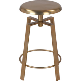 Meridian Lang Gold Iron Counter/Bar Stool