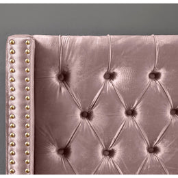 Meridian Barolo Pink Velvet King Bed