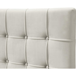Meridian Elly Cream Velvet Full Bed
