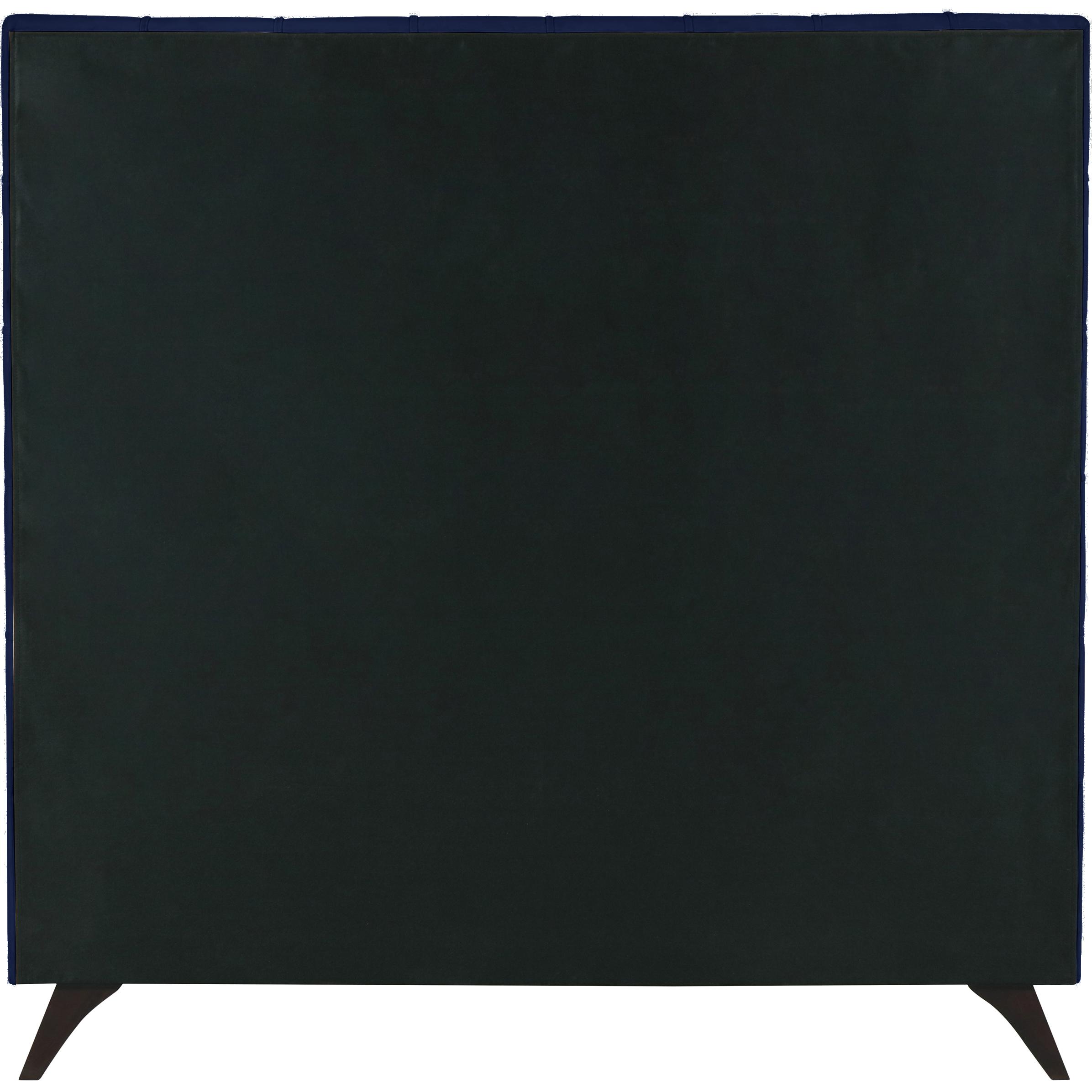 Meridian Elly Navy Velvet Full Bed