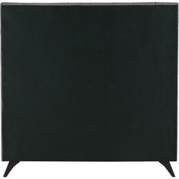 Meridian Elly Grey Velvet King Bed