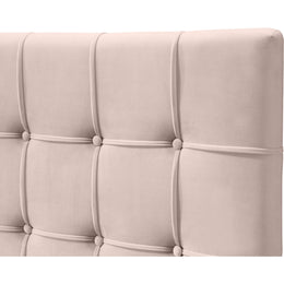 Meridian Elly Pink Velvet King Bed