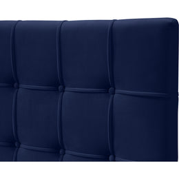 Meridian Elly Navy Velvet Queen Bed