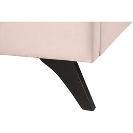 Meridian Elly Pink Velvet Queen Bed