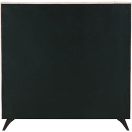 Meridian Elly Pink Velvet Queen Bed