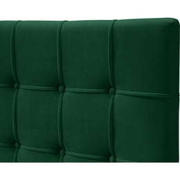 Meridian Elly Green Velvet Twin Bed