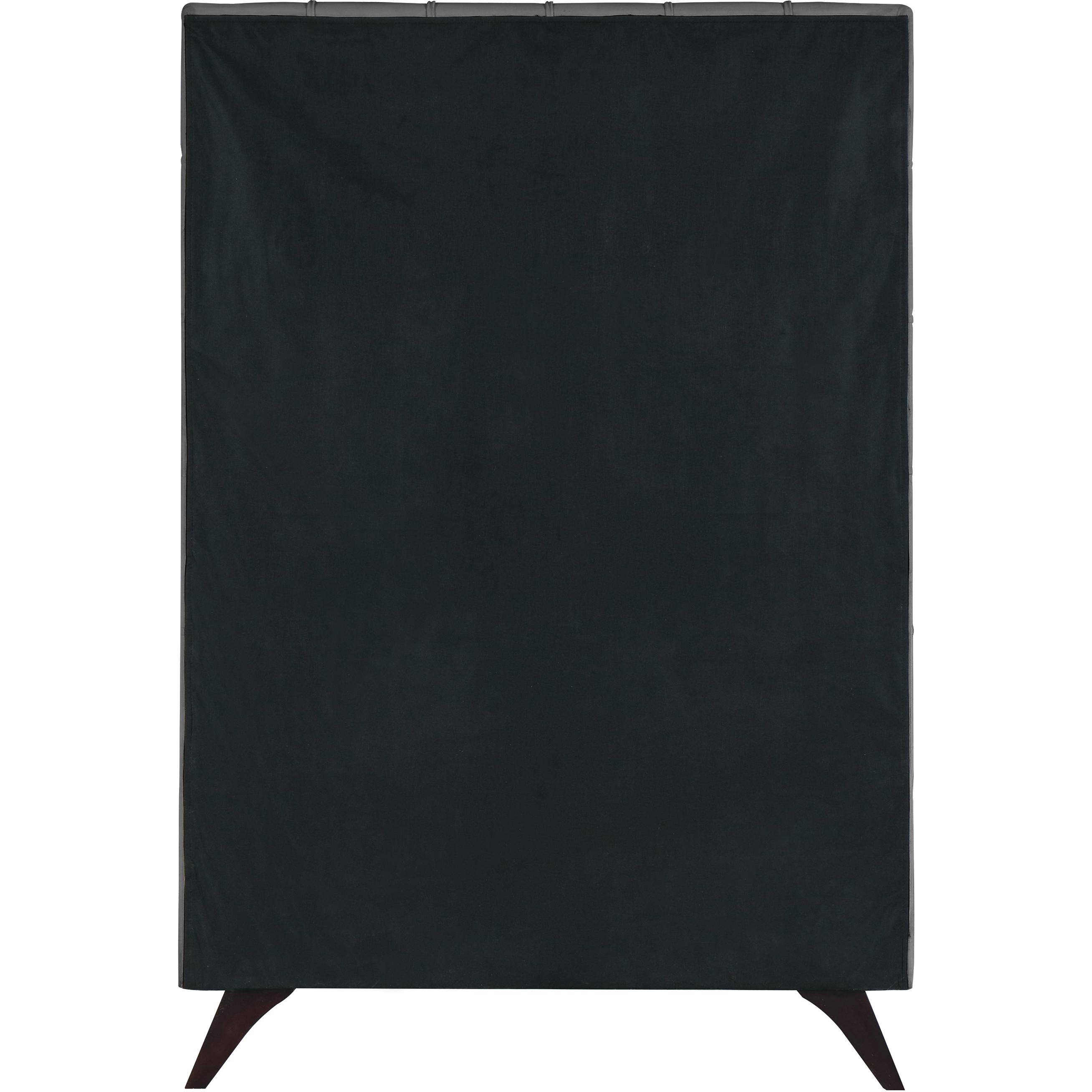 Meridian Elly Grey Velvet Twin Bed