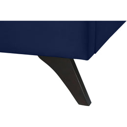 Meridian Elly Navy Velvet Twin Bed
