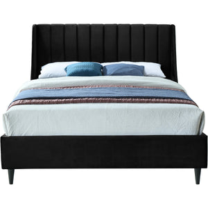 Meridian Eva Black Velvet King Bed