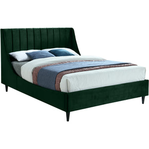 Meridian Eva Green Velvet King Bed