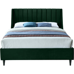 Meridian Eva Green Velvet King Bed