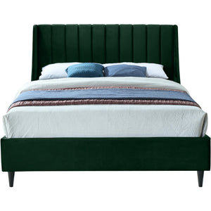 Meridian Eva Green Velvet King Bed