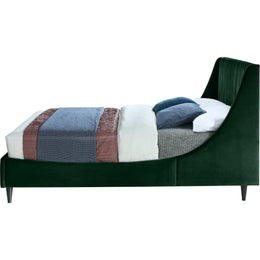 Meridian Eva Green Velvet King Bed