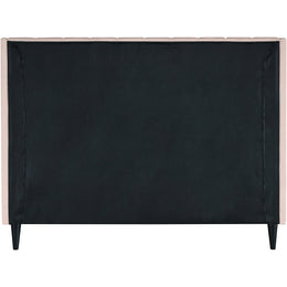 Meridian Eva Pink Velvet King Bed
