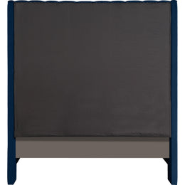 Meridian Fritz Navy Velvet Full Bed