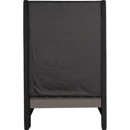 Meridian Fritz Black Velvet Twin Bed