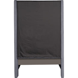 Meridian Fritz Grey Velvet Twin Bed