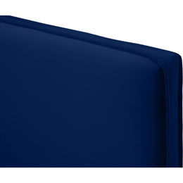 Meridian Geri Navy Velvet Full Bed