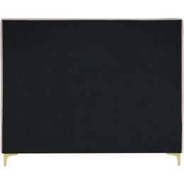 Meridian Geri Pink Velvet King Bed