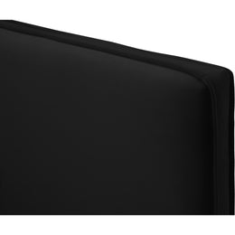 Meridian Geri Black Velvet Queen Bed