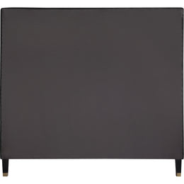 Meridian Harlie Black Velvet Full Bed