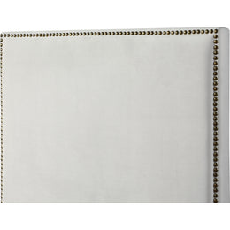 Meridian Harlie Cream Velvet King Bed