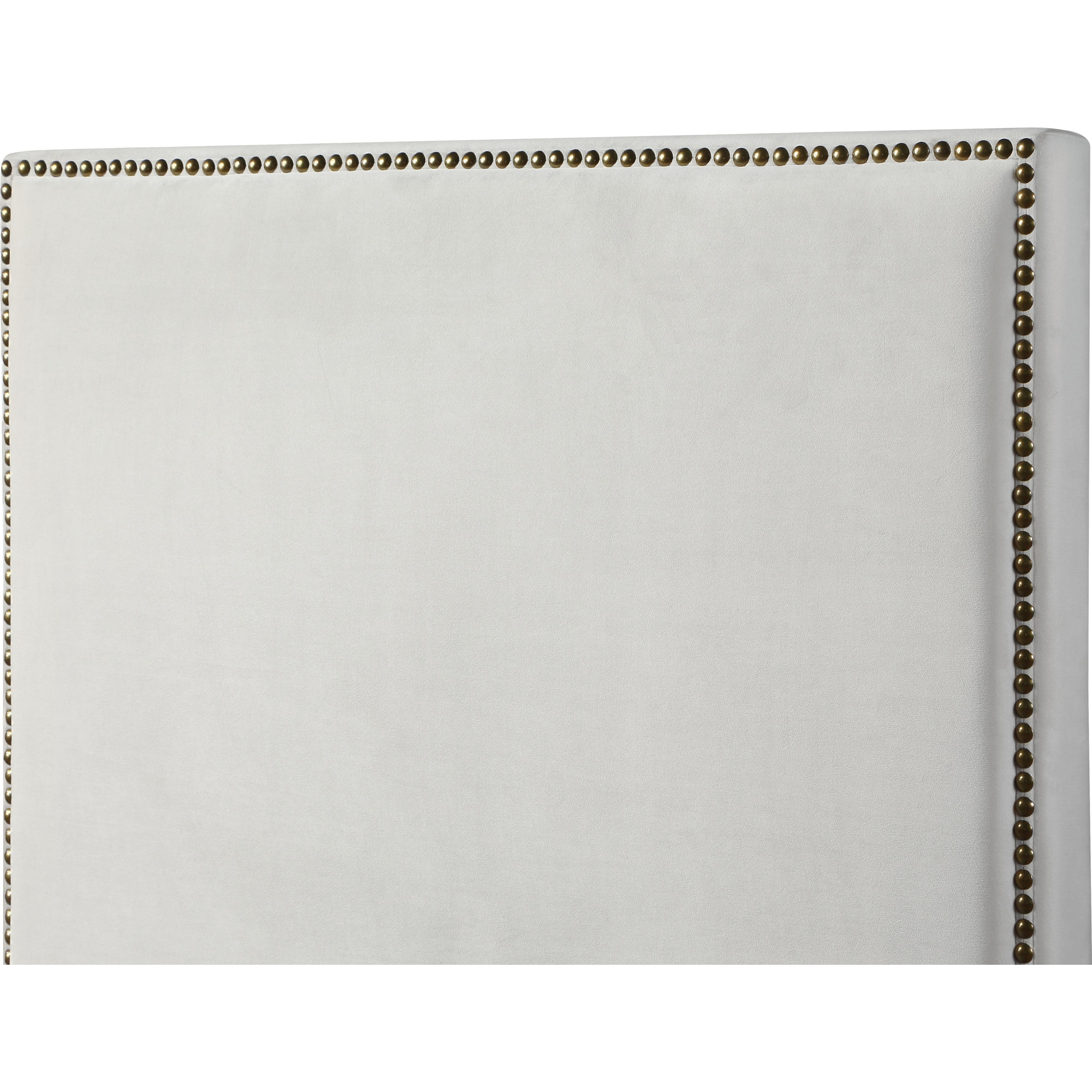 Meridian Harlie Cream Velvet King Bed