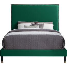 Meridian Harlie Green Velvet King Bed