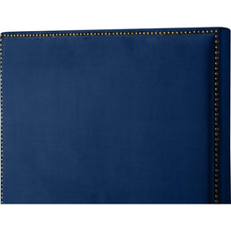 Meridian Harlie Navy Velvet King Bed
