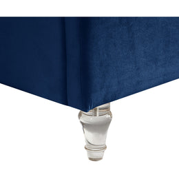 Meridian Kira Navy Velvet King Bed