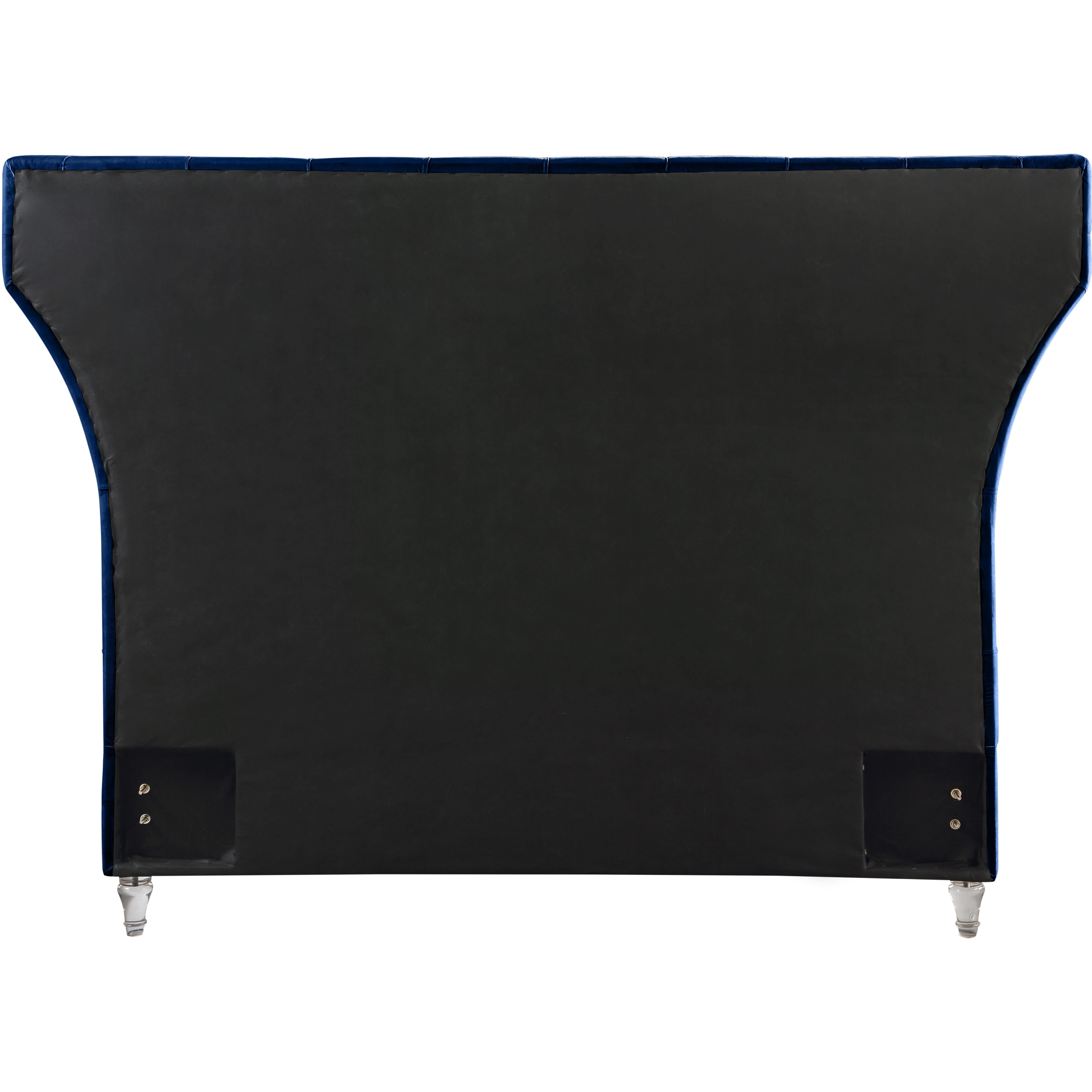 Meridian Kira Navy Velvet King Bed
