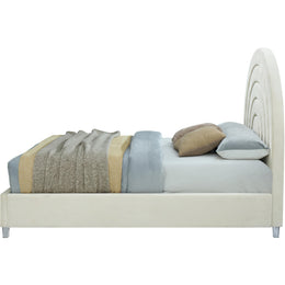 Meridian Rainbow Cream Velvet Full Bed