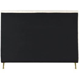 Meridian Zara Cream Velvet Full Bed (3 Boxes)