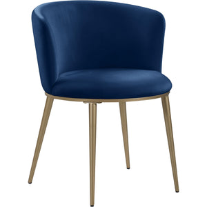 Meridian Skylar Navy Velvet Dining Chair