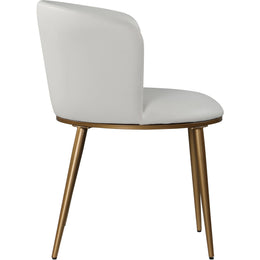 Meridian Skylar White Vegan Leather Dining Chair