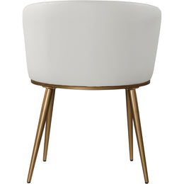 Meridian Skylar White Vegan Leather Dining Chair